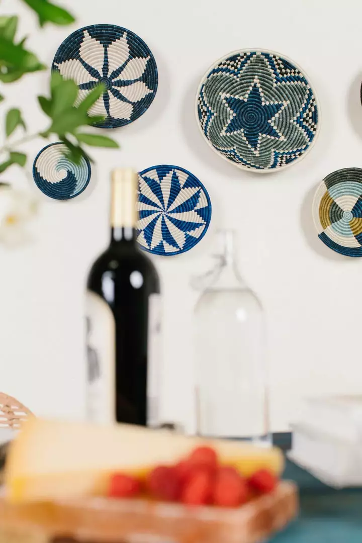 KAZI Large Blue Night Hope Wall Basket 5 KAZI Large Blue Night Hope Wall Basket