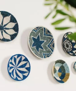 KAZI Large Blue Night Hope Wall Basket 9 KAZI Large Blue Night Hope Wall Basket