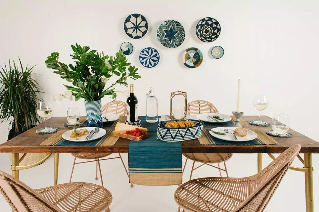 KAZI Large Blue Night Hope Wall Basket 3 KAZI Large Blue Night Hope Wall Basket