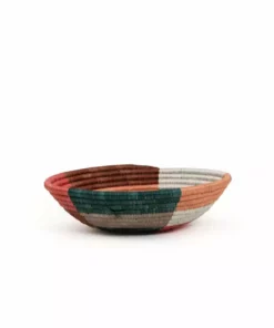 KAZI Large Coral + Clay Umuseke Wall Bowl Home Goods