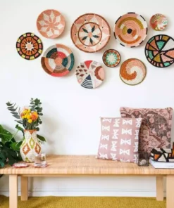 KAZI Large Dusty Peach Geo Bowl 5 KAZI Large Dusty Peach Geo Bowl