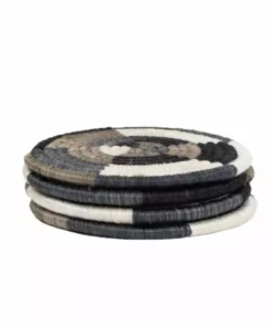 KAZI Light Taupe Jua Coasters 9 KAZI Light Taupe Jua Coasters