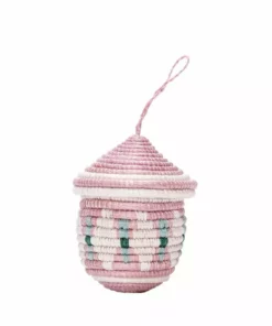 KAZI Fair Trade Lilac Egg Shaped Box Ornament