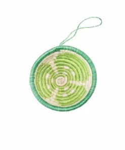 KAZI Fair Trade Lime Basket Ornament