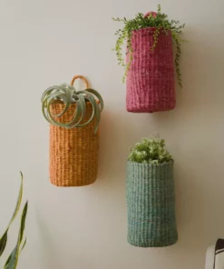 KAZI Mauve Hanging Basket Home Goods