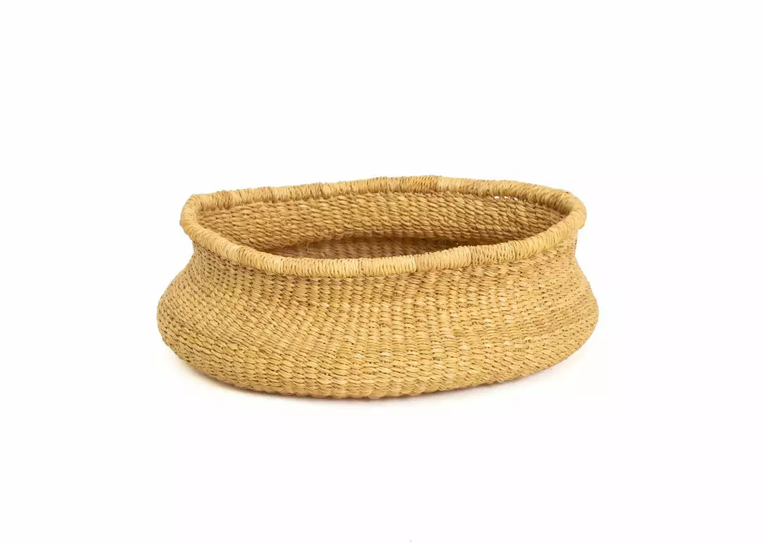 KAZI Medium Belly Grass Basket 1 KAZI Medium Belly Grass Basket