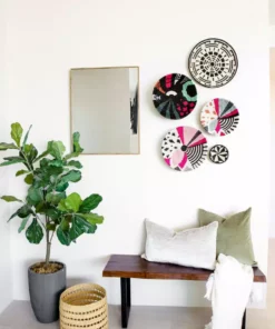 KAZI Medium Lidded Lace Grass Box Home Goods