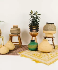 KAZI Medium Natural Grass Bud Vase Home Goods