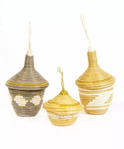 KAZI Metallic Gold + Mirage Gray Ornament Set