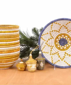 KAZI Metallic Gold + Mirage Gray Ornament Set 6 KAZI Metallic Gold + Mirage Gray Ornament Set