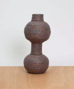 KAZI Metallic Prism Totem Vase