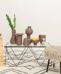 KAZI Metallic Prism Totem Vase