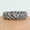 KAZI Metallic Silver Oval Basket