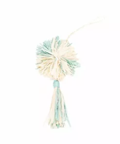 KAZI Fair Trade Mist Pom Pom + Tassel Ornament