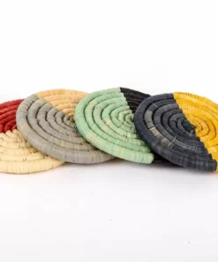 KAZI Mod Raffia Coaster Set Home Goods