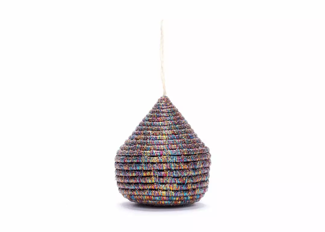 KAZI Multicolor Metallic Bulb Ornament Fair Trade 1 KAZI Multicolor Metallic Bulb Ornament Fair Trade