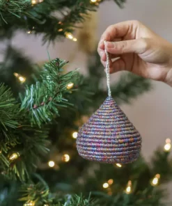 KAZI Multicolor Metallic Bulb Ornament Fair Trade 7 KAZI Multicolor Metallic Bulb Ornament Fair Trade