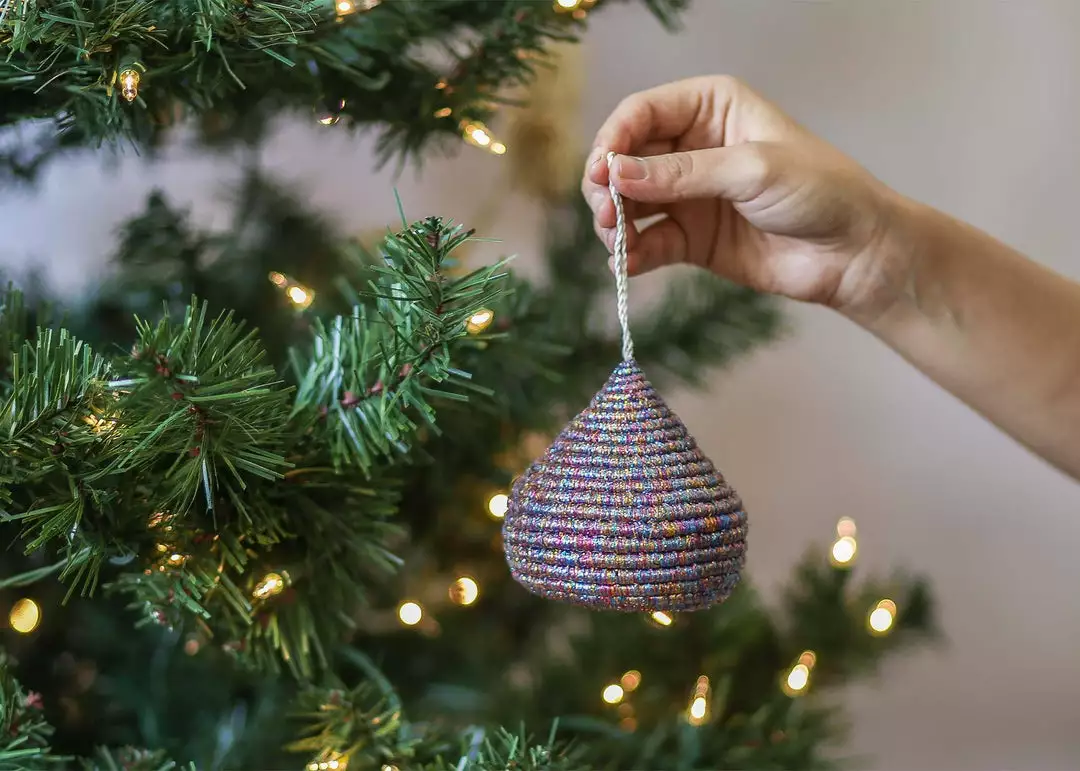 KAZI Multicolor Metallic Bulb Ornament Fair Trade 3 KAZI Multicolor Metallic Bulb Ornament Fair Trade