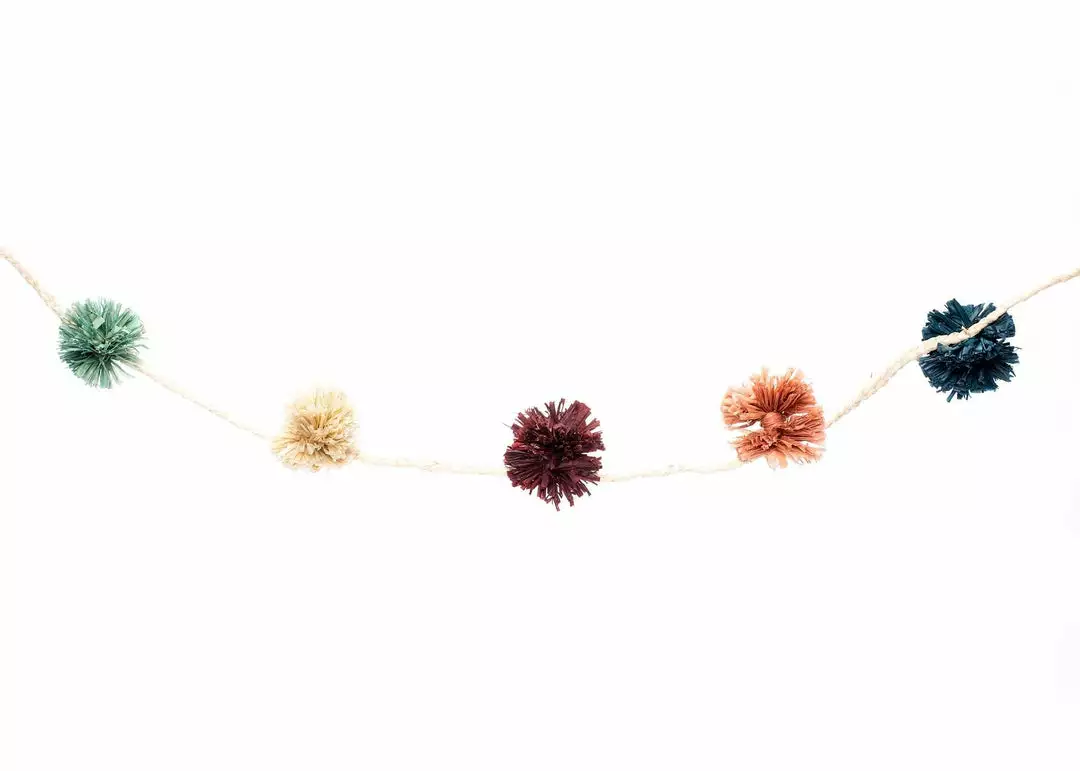 KAZI Home Goods Multicolor Pom Pom Garland 3 KAZI Home Goods Multicolor Pom Pom Garland