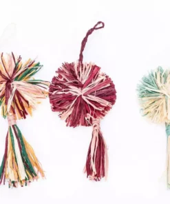 KAZI Multicolor Pom Pom + Tassel Ornament Best Sellers 6 KAZI Multicolor Pom Pom + Tassel Ornament Best Sellers