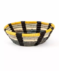 KAZI Mustard + Gray Catch All Basket Home Goods