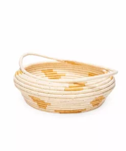 KAZI Mustard Spotted Storage Basket Home Goods