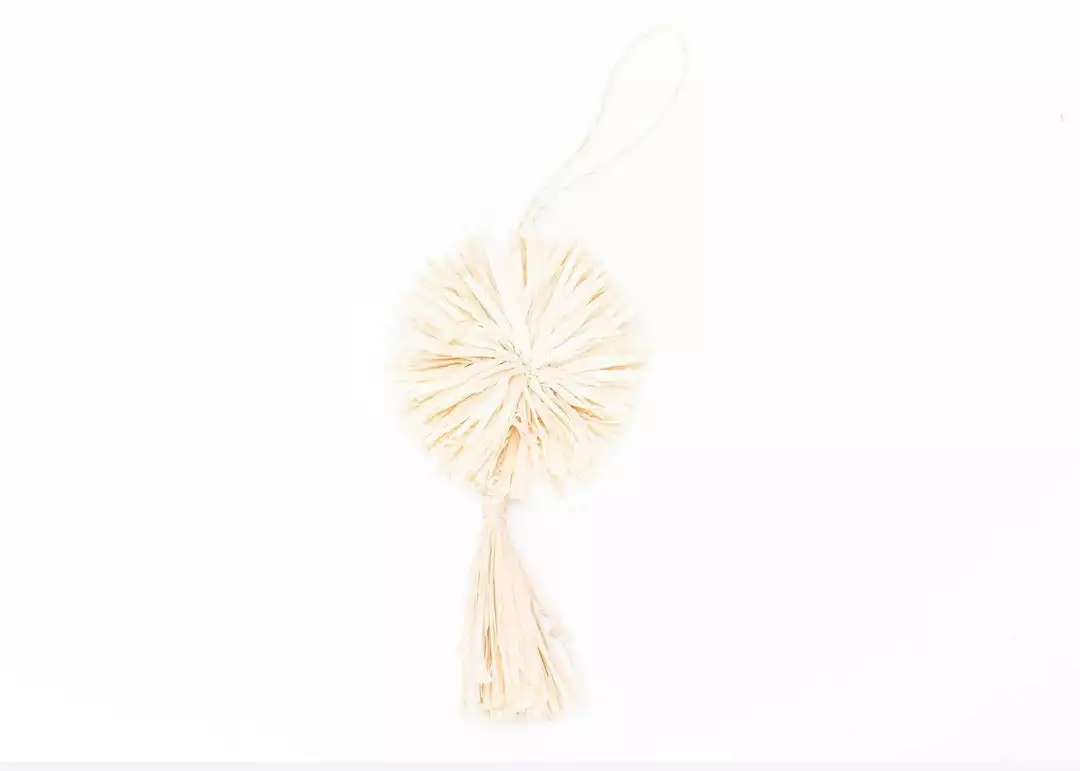 KAZI Natural Pom Pom + Tassel Ornament Best Sellers 1 KAZI Natural Pom Pom + Tassel Ornament Best Sellers