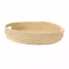 KAZI Natural Raffia Oval Tray Home Goods