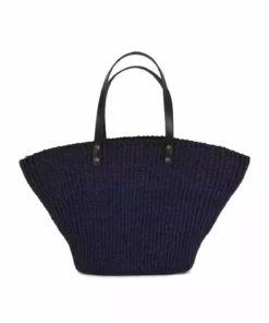 KAZI Accessories Navy Grass Large Tote Bag