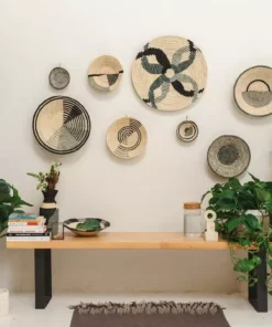 KAZI Home Goods Nea Opal Gray Wall Plate I