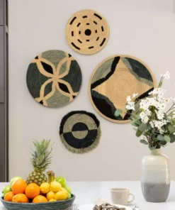 KAZI Home Goods Nea Opal Gray Wall Plate II