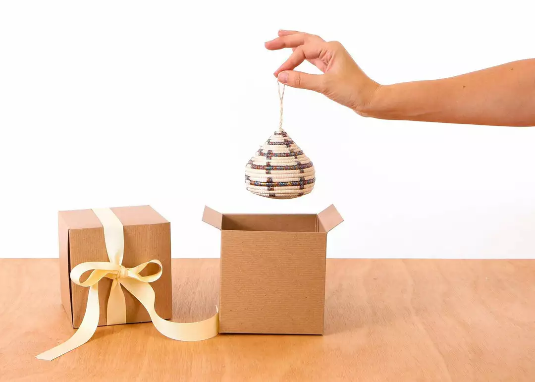 KAZI Fair Trade Patterned Multicolor Metallic Bulb Ornament 3 KAZI Fair Trade Patterned Multicolor Metallic Bulb Ornament