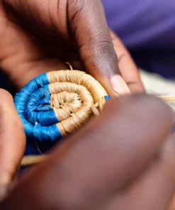 KAZI Peach Bullseye Wall Trivet