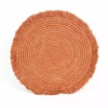 KAZI Peach Large Fringed Wall Charger