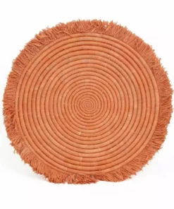 KAZI Peach Large Fringed Wall Charger