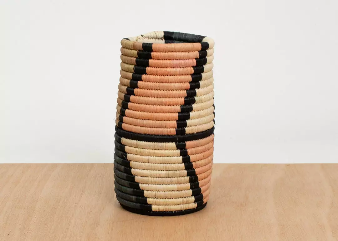 KAZI Peach Mstari Vase Home Goods 1 KAZI Peach Mstari Vase Home Goods