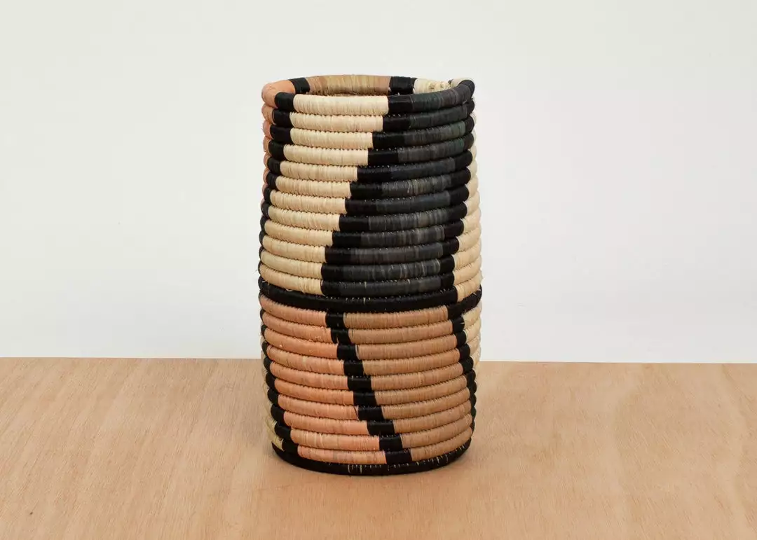 KAZI Peach Mstari Vase Home Goods 2 KAZI Peach Mstari Vase Home Goods