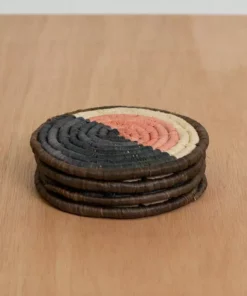 KAZI Home Goods Peach Soleil Coaster Set