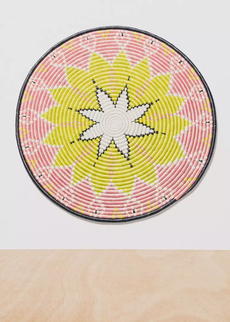 KAZI Home Goods Queen Of Blush Jumbo Wall Disc 1 KAZI Home Goods Queen Of Blush Jumbo Wall Disc