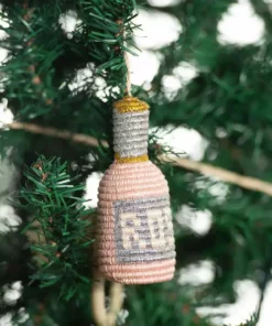 KAZI Rosé Bottle Ornament Fair Trade