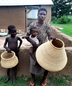 KAZI Home Goods Round Tapered All Natural Lace Basket 7 KAZI Home Goods Round Tapered All Natural Lace Basket