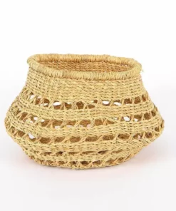 KAZI Home Goods Round Tapered All Natural Lace Basket