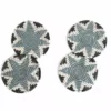 KAZI Silver Blue Hope Coaster Set