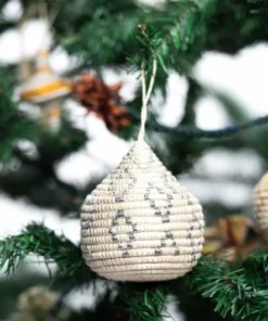 KAZI Silver Bulb Ornament