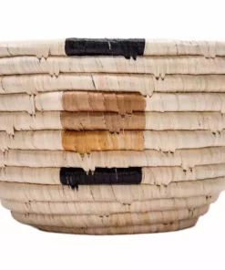 KAZI Home Goods Small Banana Leaf Kisasa Deep Round Bowl