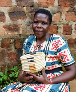 KAZI Home Goods Small Banana Leaf Kisasa Deep Round Bowl 5 KAZI Home Goods Small Banana Leaf Kisasa Deep Round Bowl