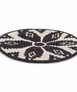 KAZI Small Black + White Ikaze Trivet