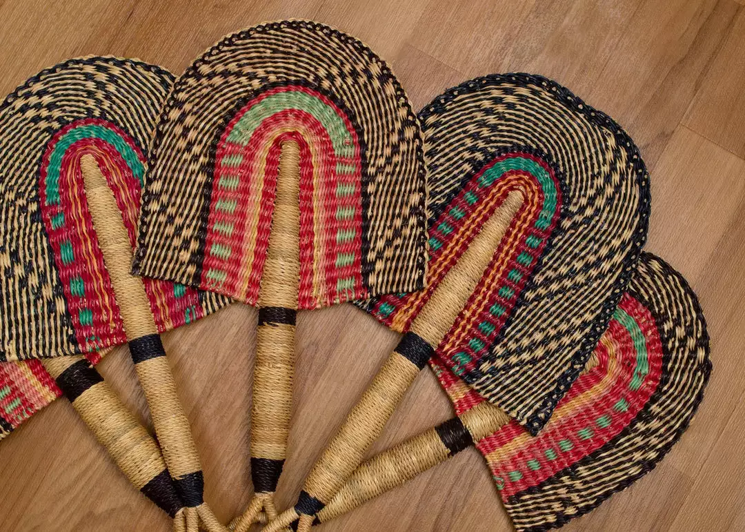 KAZI Home Goods Small Desert Rose Fan 3 KAZI Home Goods Small Desert Rose Fan