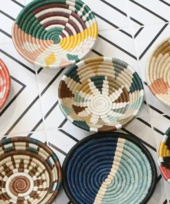 KAZI Small Dusty Peach + Fir Biko Bowl Home Goods