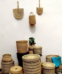 KAZI Home Goods Small Natural Laced Fan